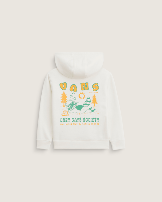 Vans Little Kids Lazy Daze Pullover Sweatshirt in Marshmallow White