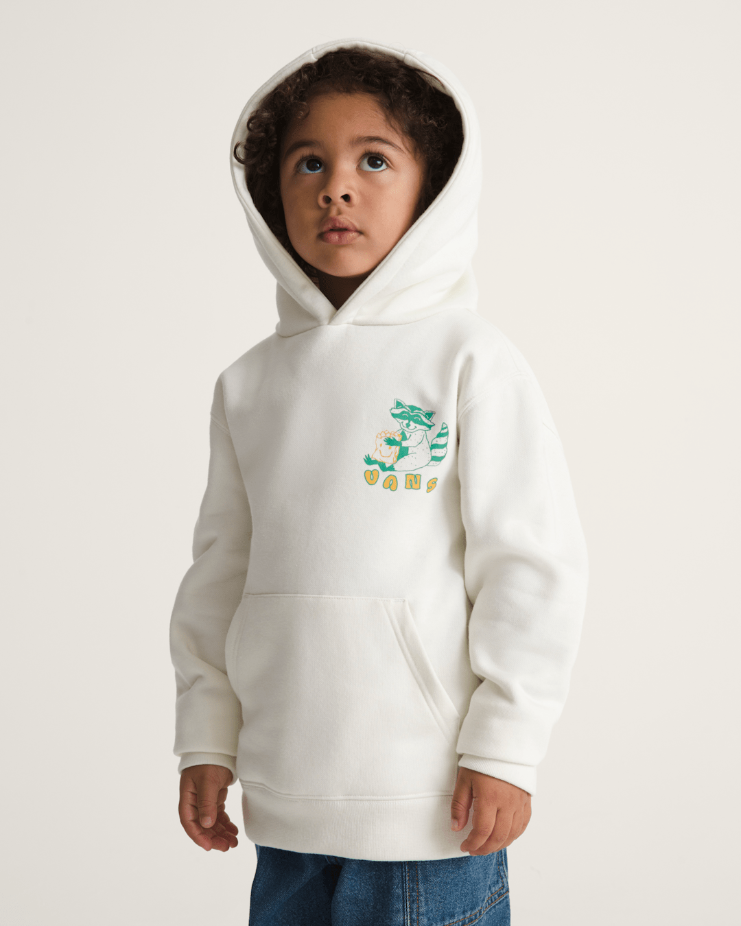 Vans Little Kids Lazy Daze Pullover Sweatshirt in Marshmallow White