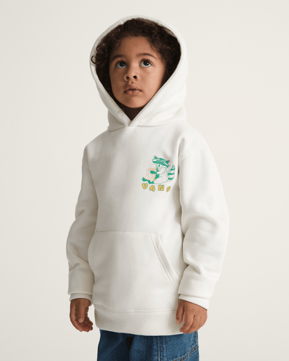 Vans Little Kids Lazy Daze Pullover Sweatshirt in Marshmallow White