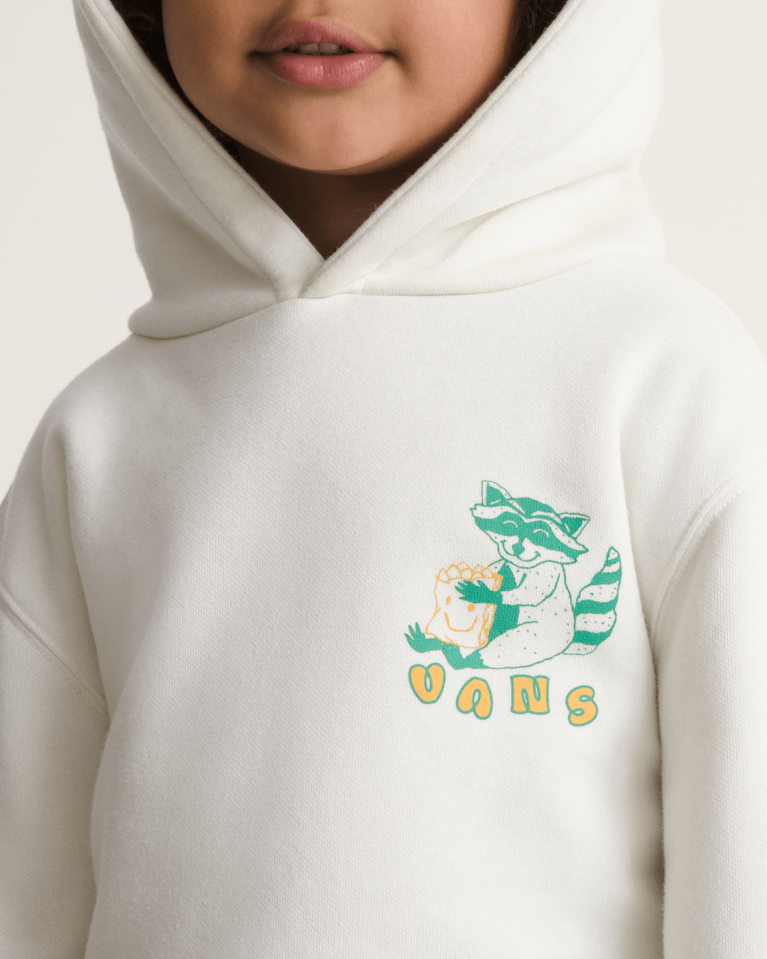 Vans Little Kids Lazy Daze Pullover Sweatshirt in Marshmallow White