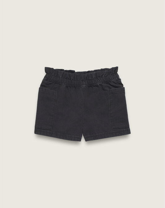 Vans Little Kids Joy Ruffled Shorts in Black