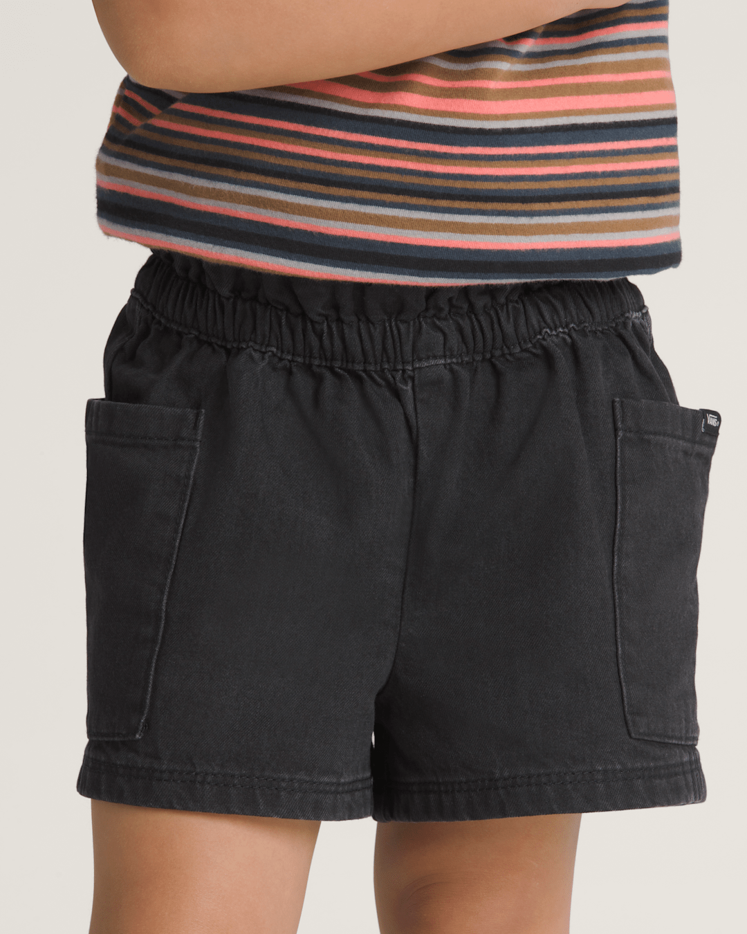 Vans Little Kids Joy Ruffled Shorts in Black