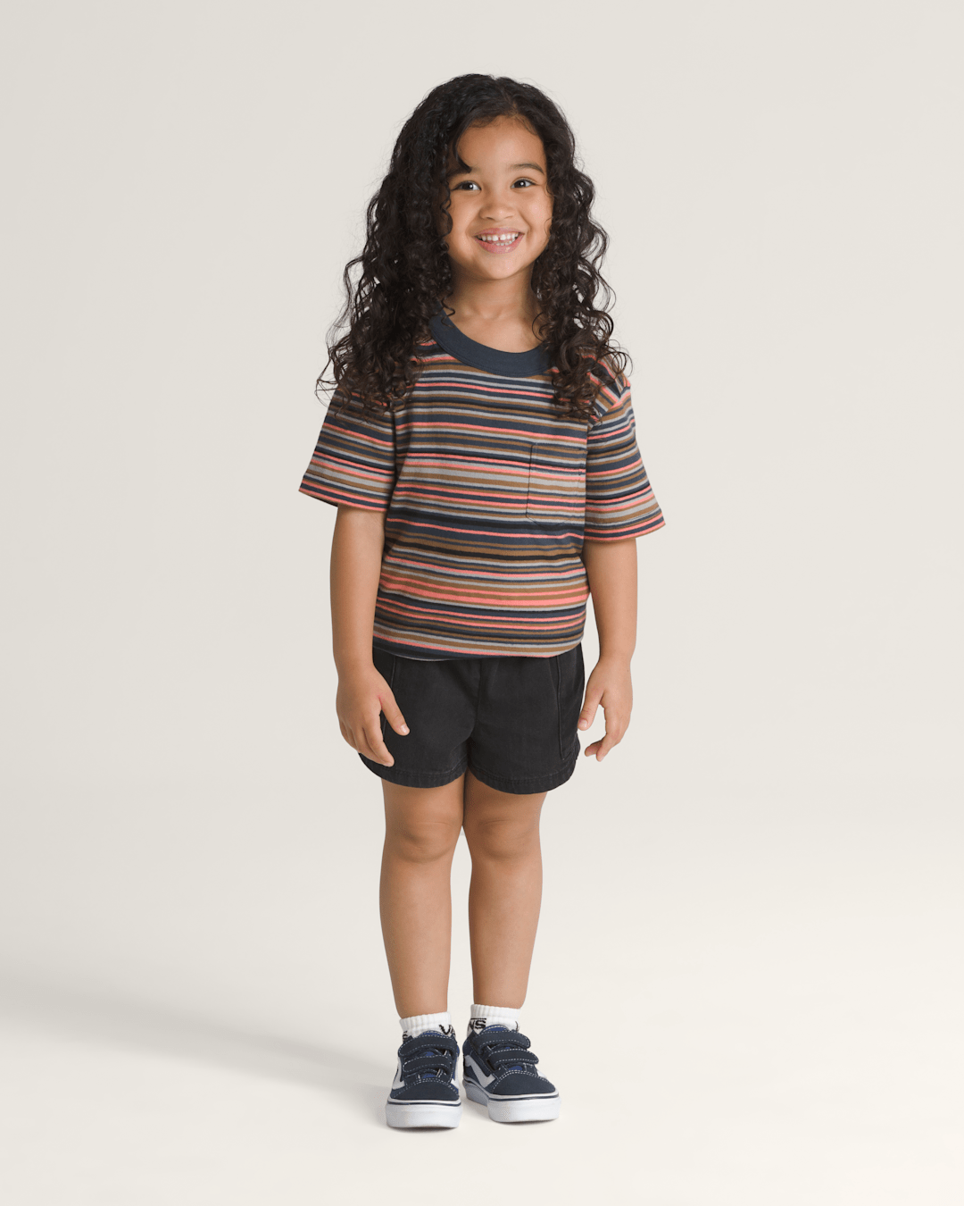 Vans Little Kids Joy Ruffled Shorts in Black