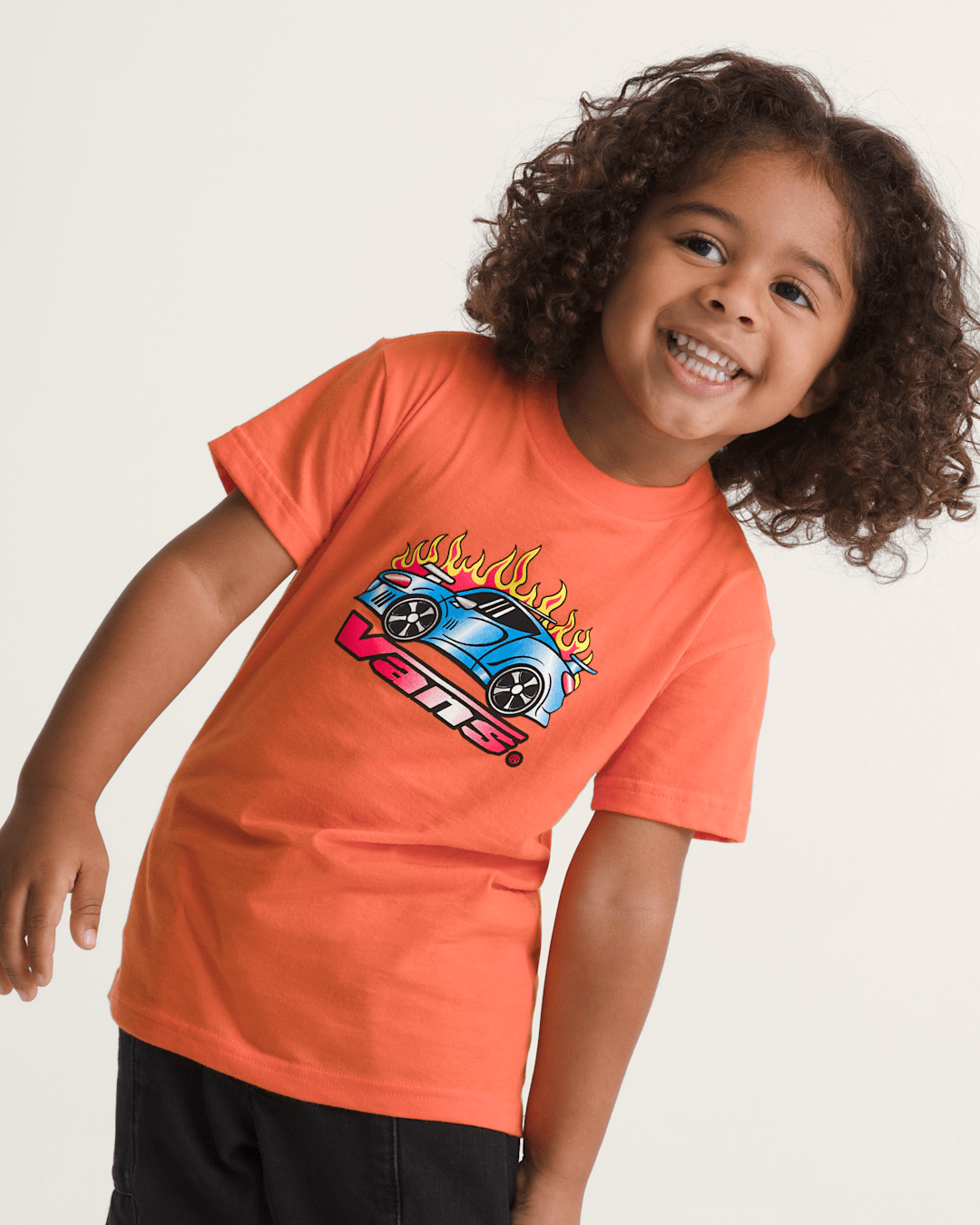 Vans Little Kids Formula V66 T-Shirt in Flame Red