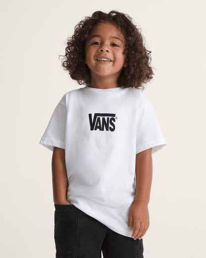 Vans Little Kids Stretch Logo T-Shirt in White