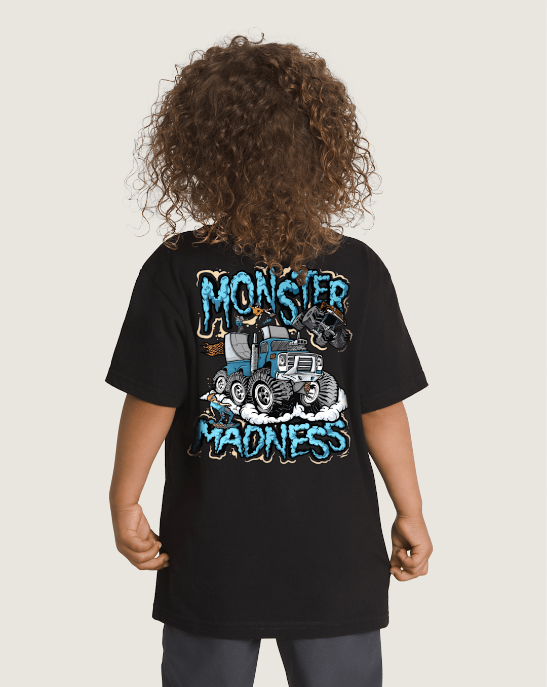 Vans Little Kids Monster Madness T-Shirt in Black