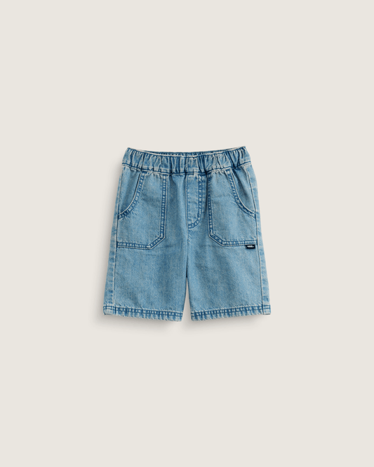 Vans Little Kids Blair Denim Shorts in Stonewash Blue