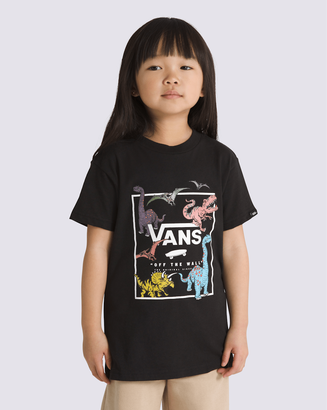 Vans Little Kids Glow Dino T-Shirt in Black