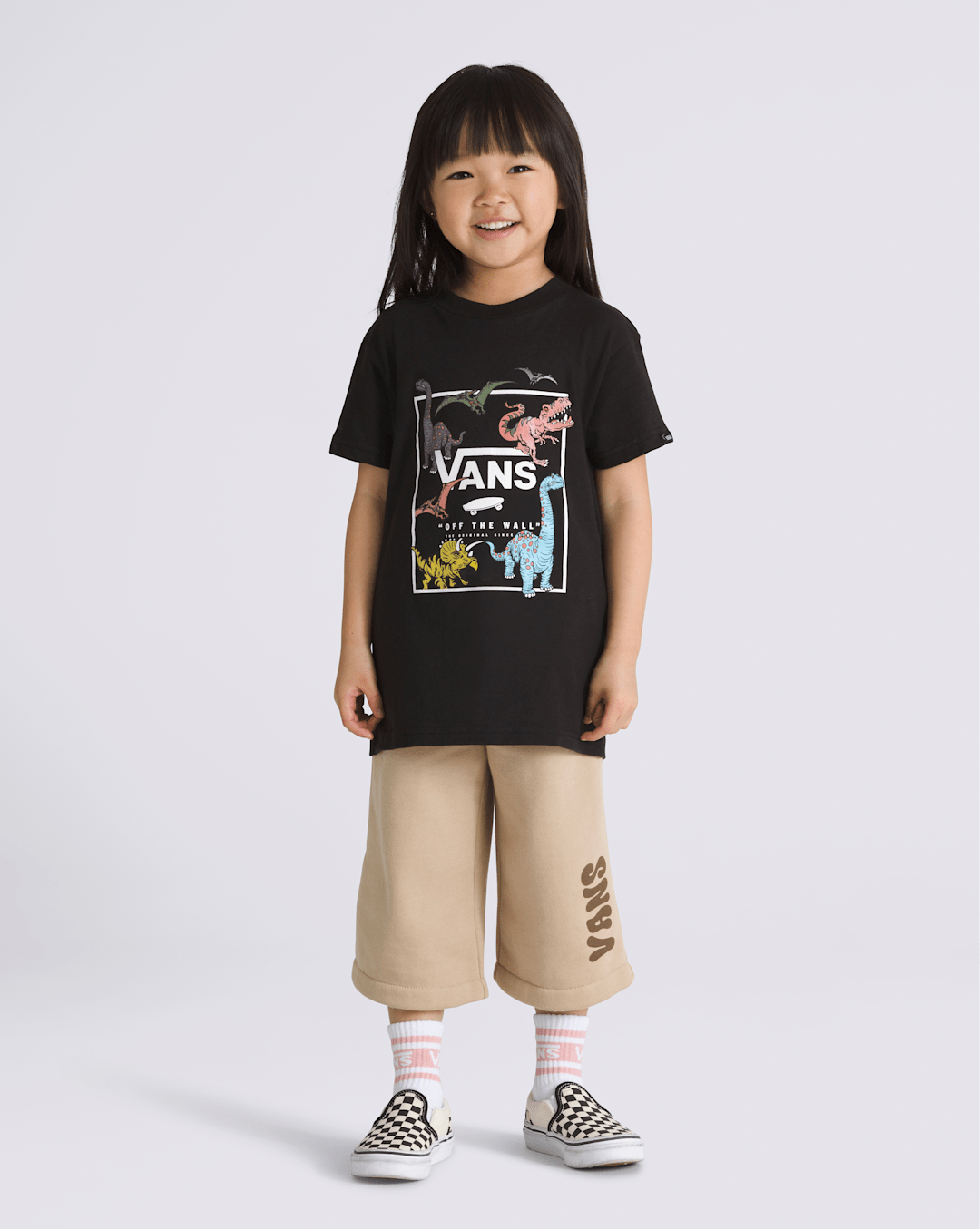 Vans Little Kids Glow Dino T-Shirt in Black
