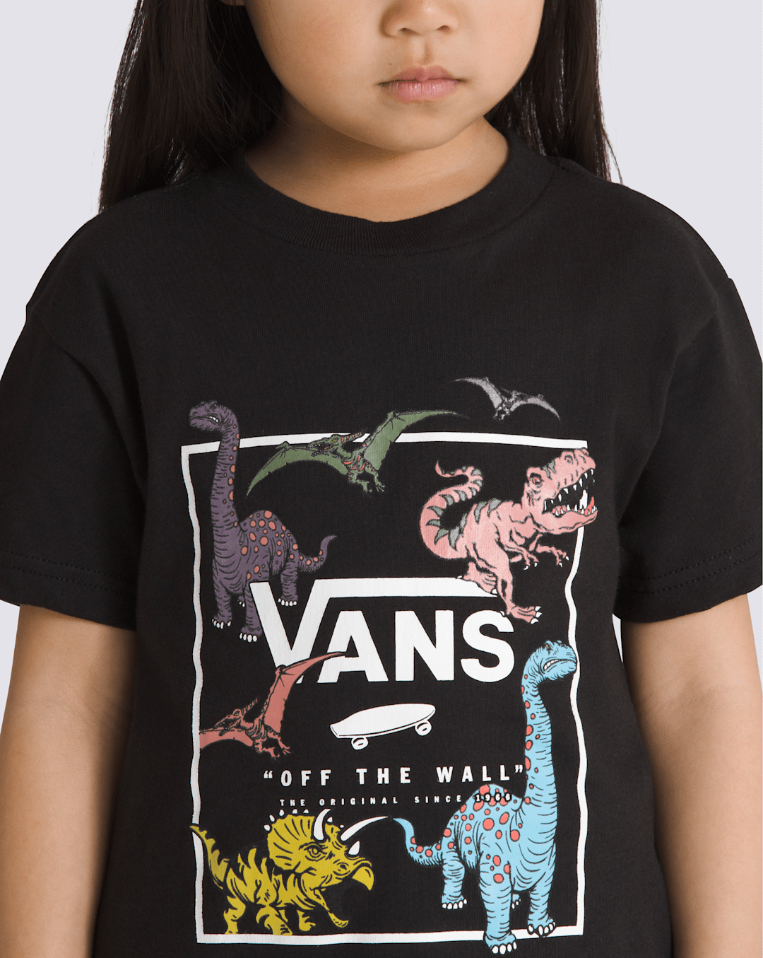 Vans Little Kids Glow Dino T-Shirt in Black