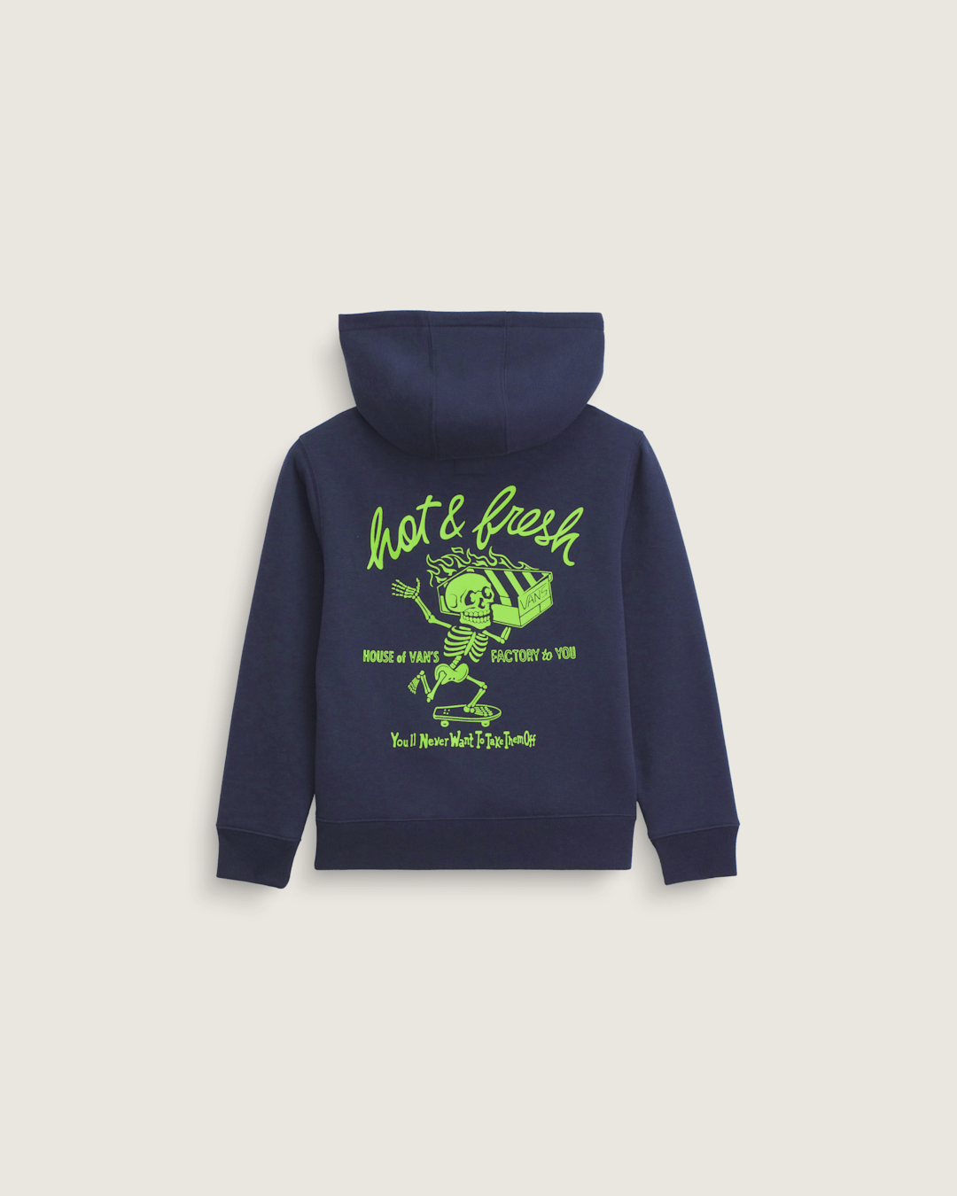 Vans Little Kids Hot and Fresh Pullover Sweatshirt in Parisian Night Blue