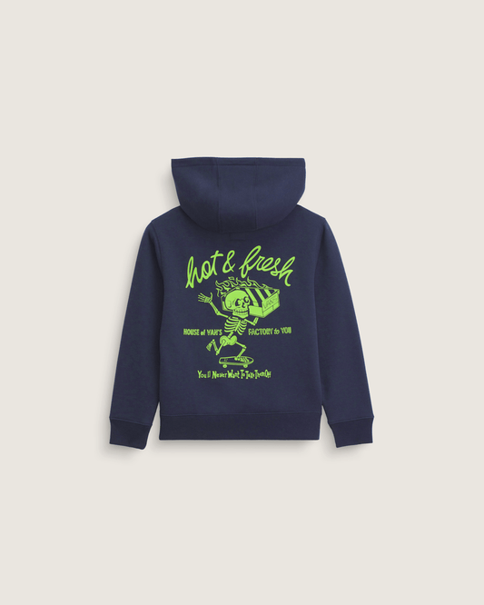Vans Little Kids Hot and Fresh Pullover Sweatshirt in Parisian Night Blue