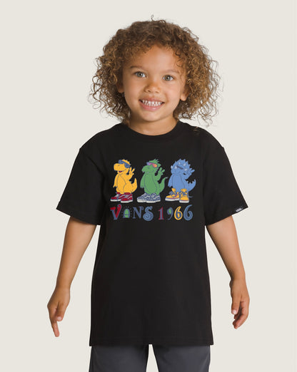 Vans Little Kids Dino Bros T-Shirt in Black