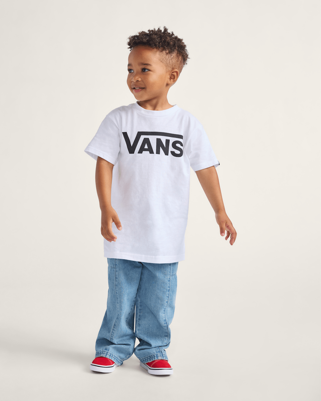 Vans Little Kids Naithin Denim Pants in Stonewash Blue