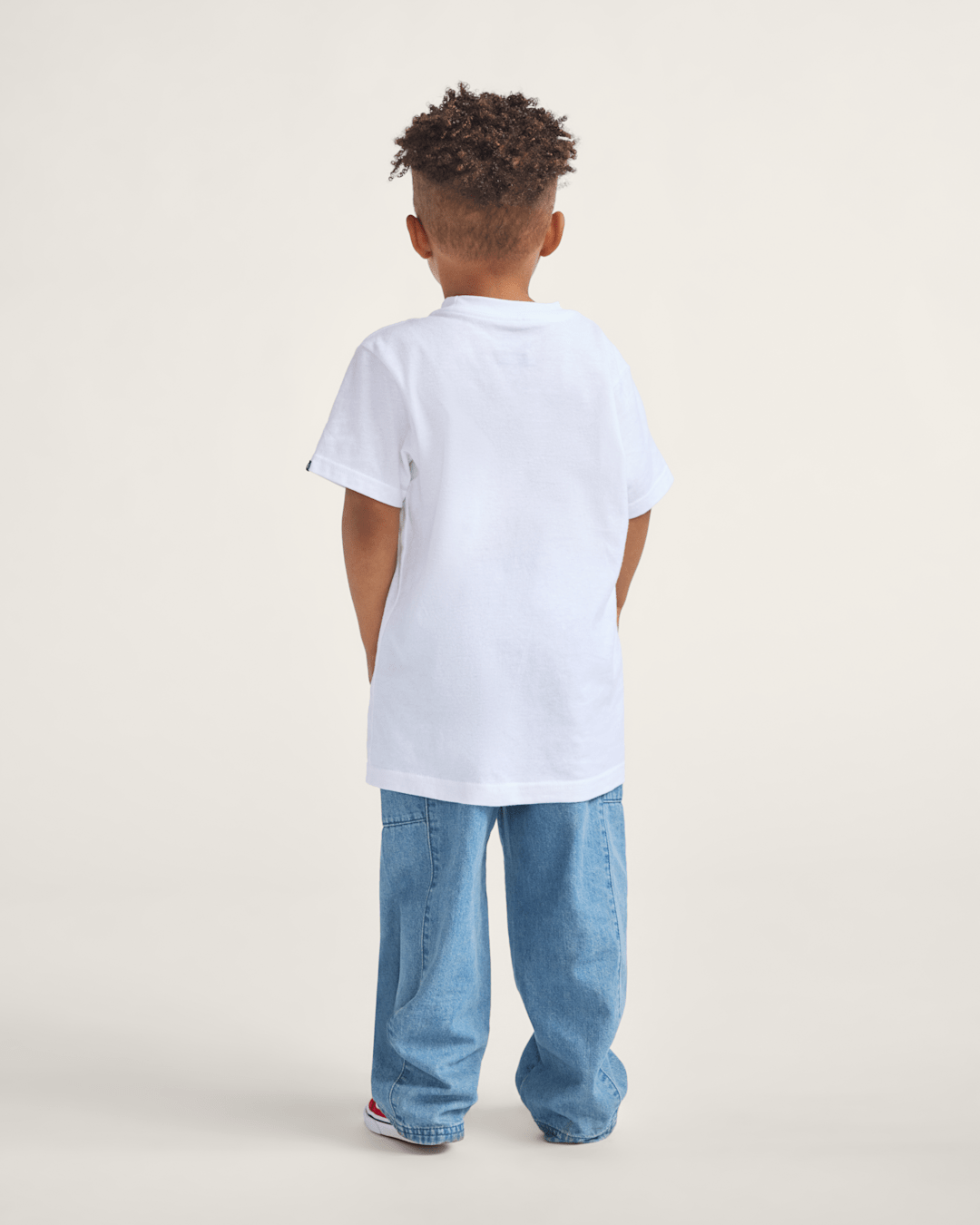 Vans Little Kids Naithin Denim Pants in Stonewash Blue