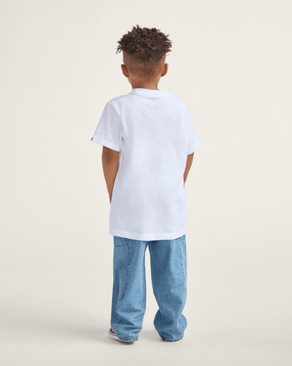 Vans Little Kids Naithin Denim Pants in Stonewash Blue