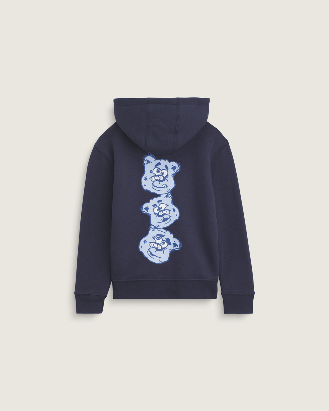 Vans Little Kids Dizzy Bear Zip Hoodie in Parisian Night Blue