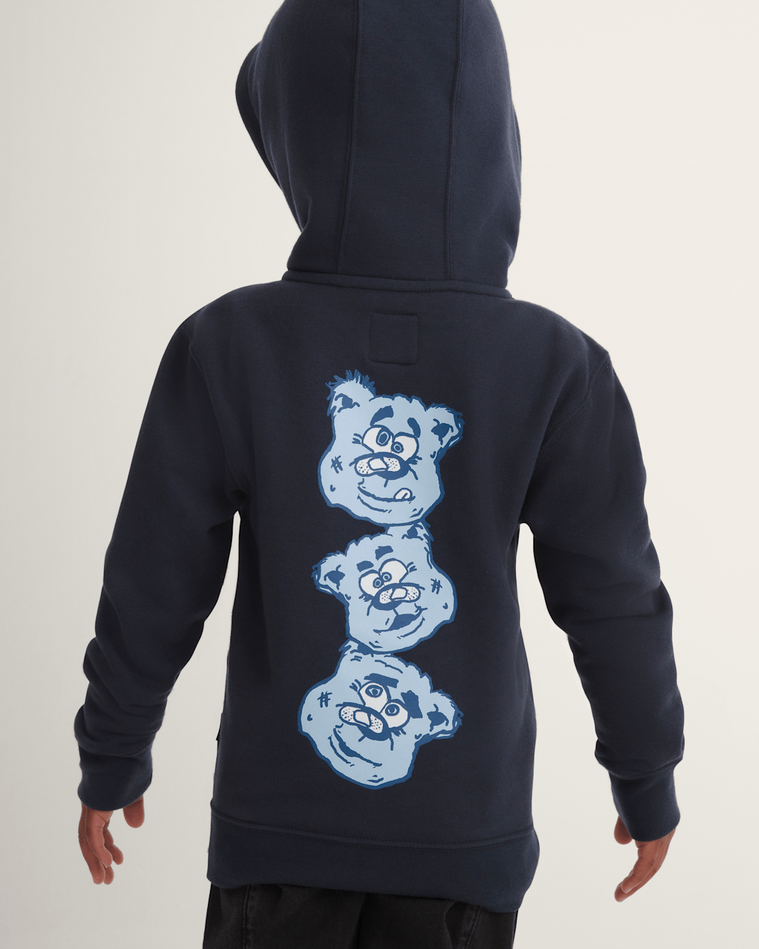 Vans Little Kids Dizzy Bear Zip Hoodie in Parisian Night Blue
