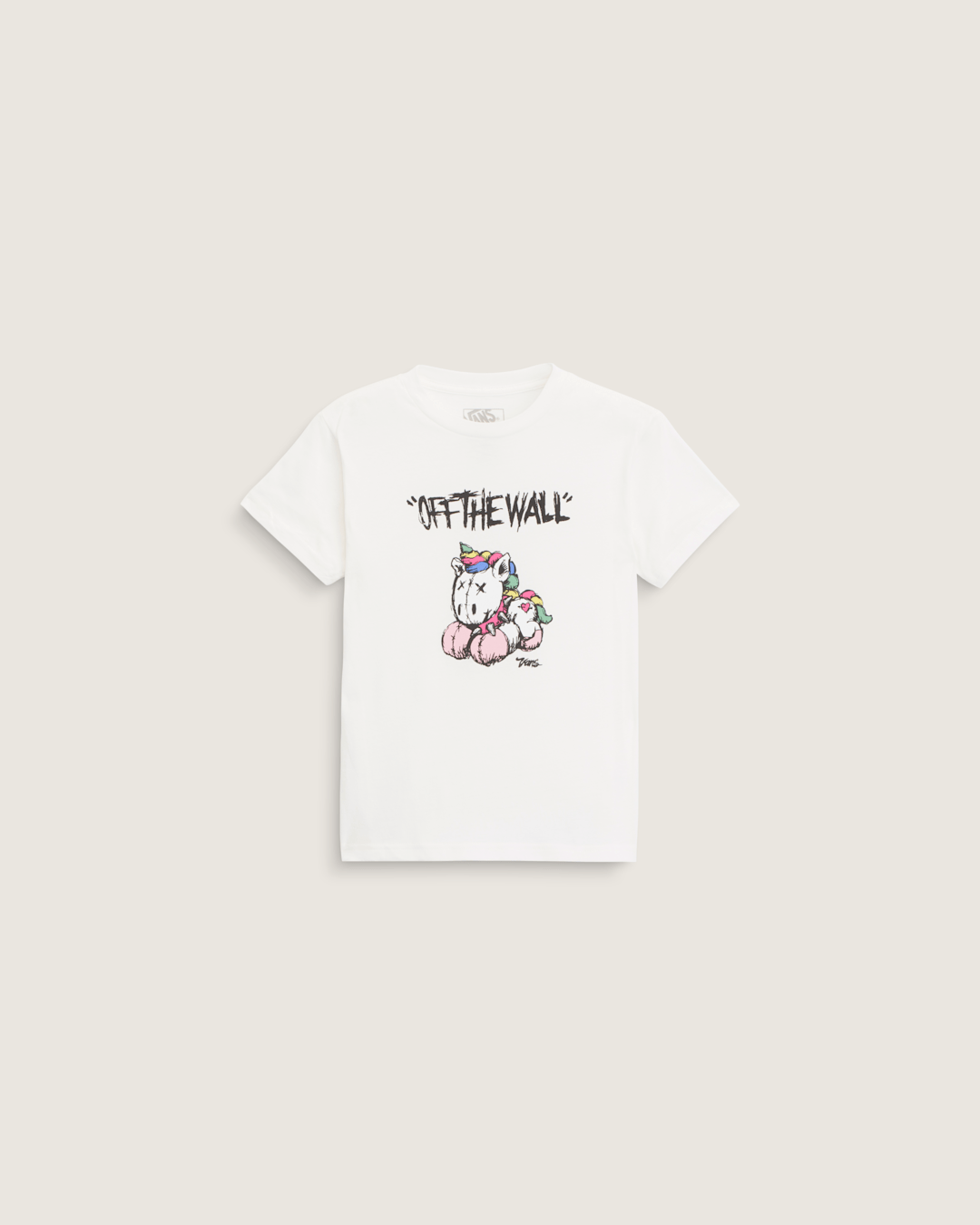 Vans Little Kids Unicorn T-Shirt in Marshmallow White