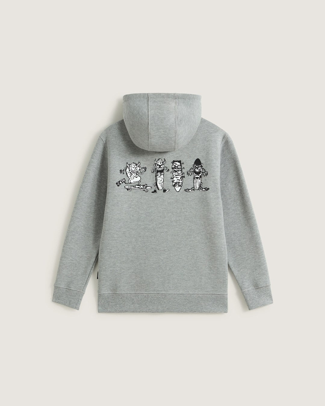 Vans Little Kids Sk8 Posse Zip Hoodie in Cement Heather Grey