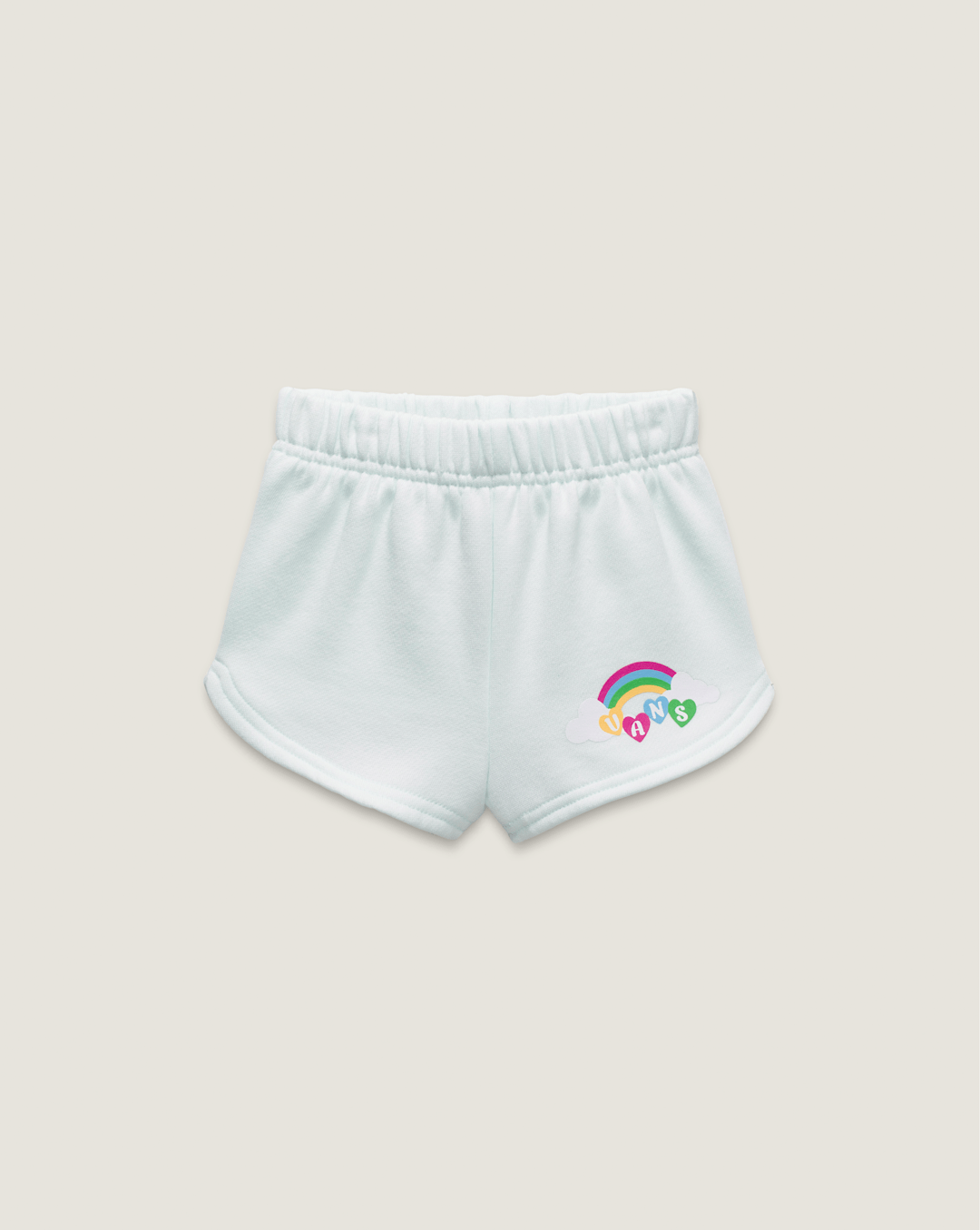 Vans Little Kids Chasse Shorts in White Mint
