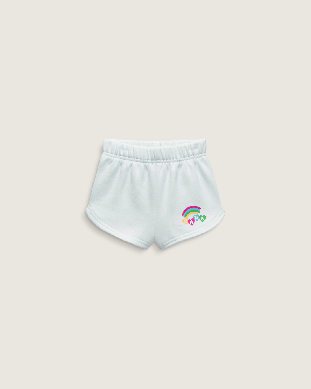 Vans Little Kids Chasse Shorts in White Mint