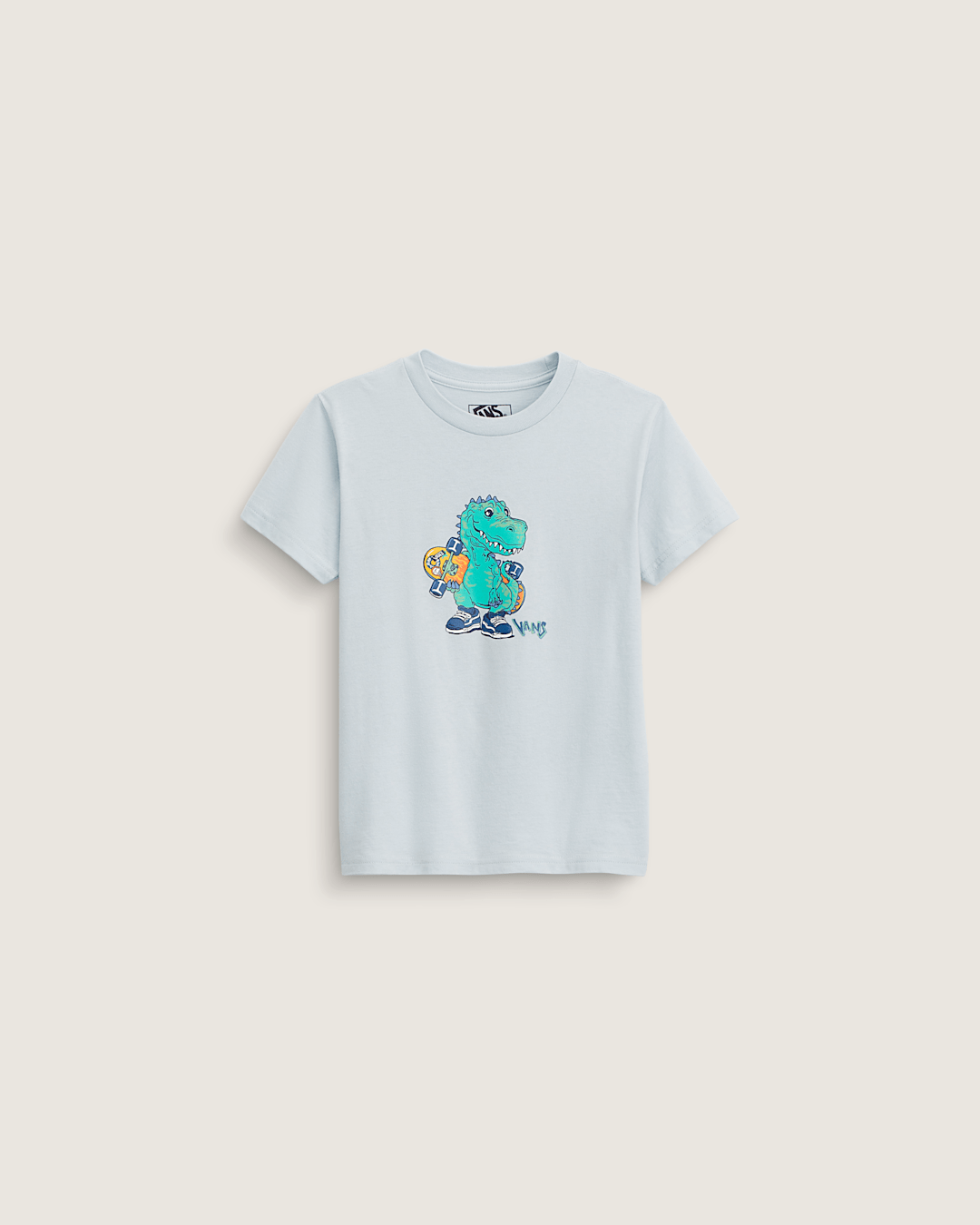 Vans Little Kids Prehistoric Skater T-Shirt in Dawn Mist