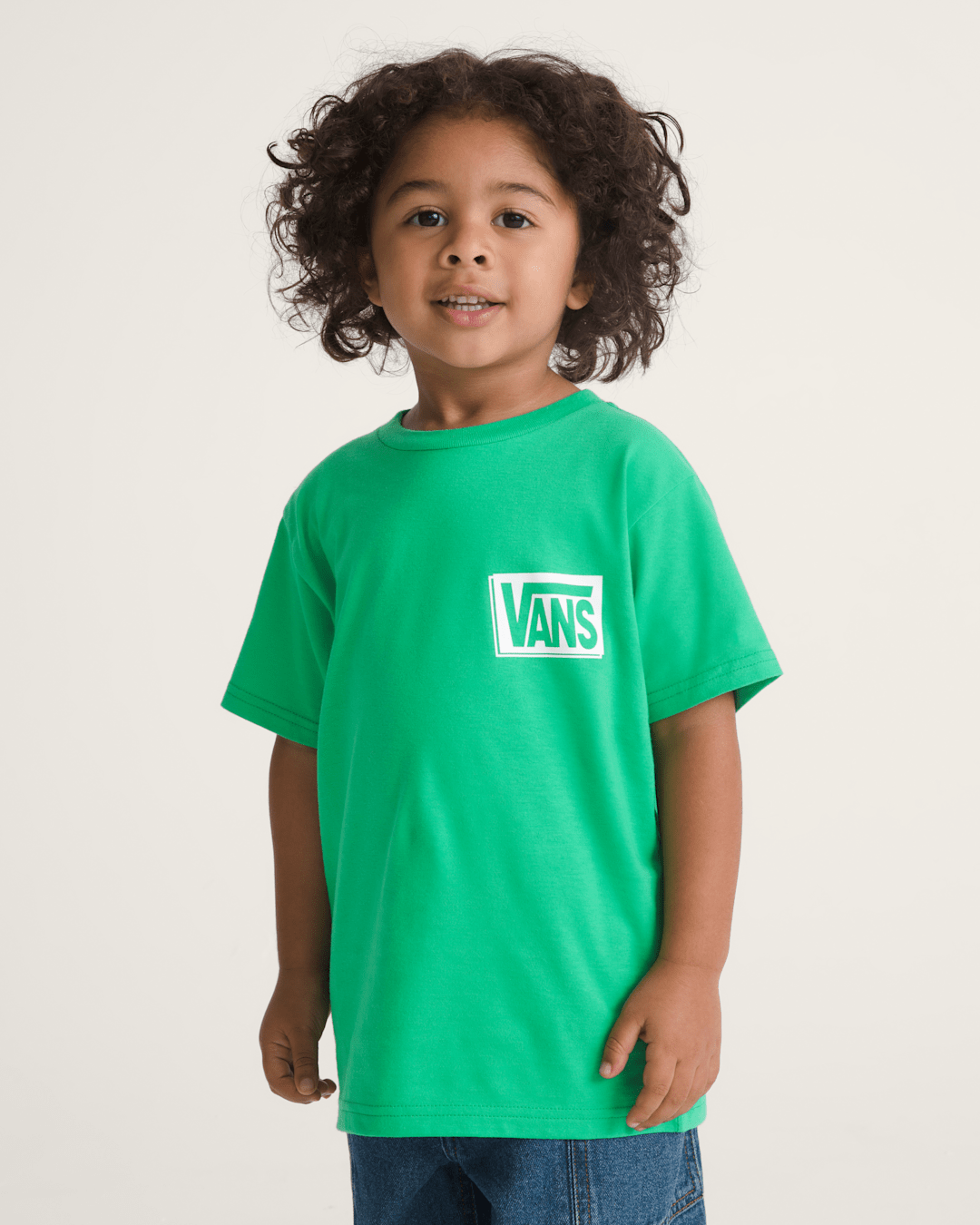Vans Little Kids Sano T-Shirt in Vivid Verdant Green