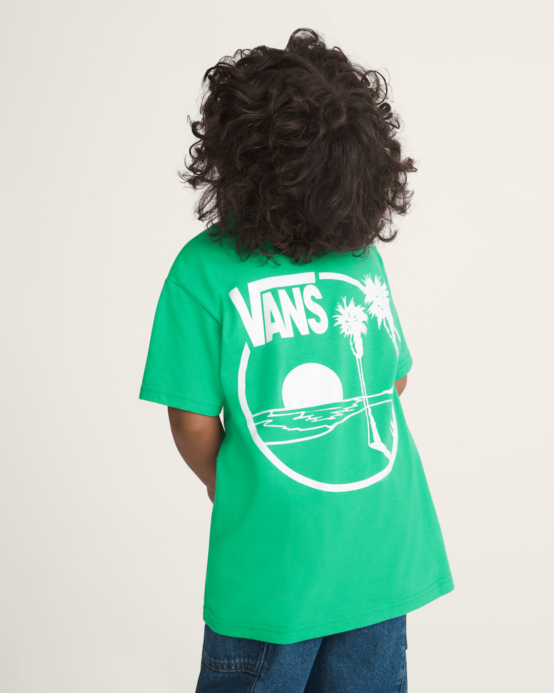 Vans Little Kids Sano T-Shirt in Vivid Verdant Green