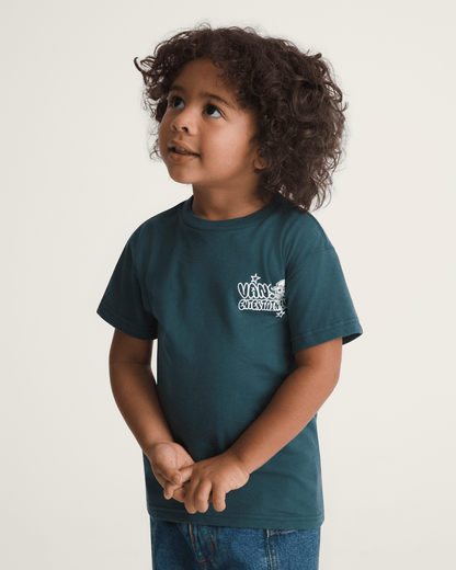 Vans Little Kids Vans Entertainment T-Shirt in Mossy Olive Green
