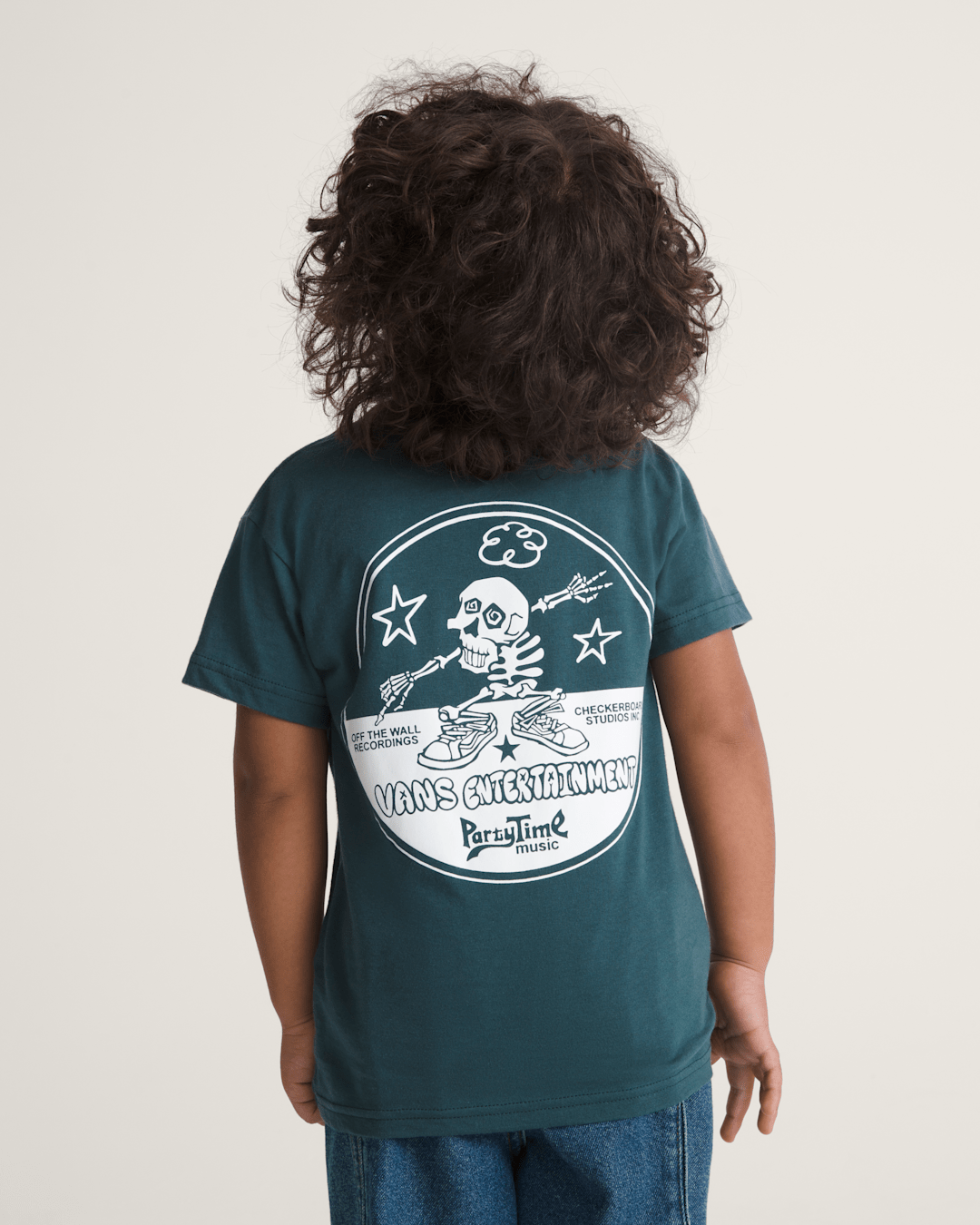 Vans Little Kids Vans Entertainment T-Shirt in Mossy Olive Green