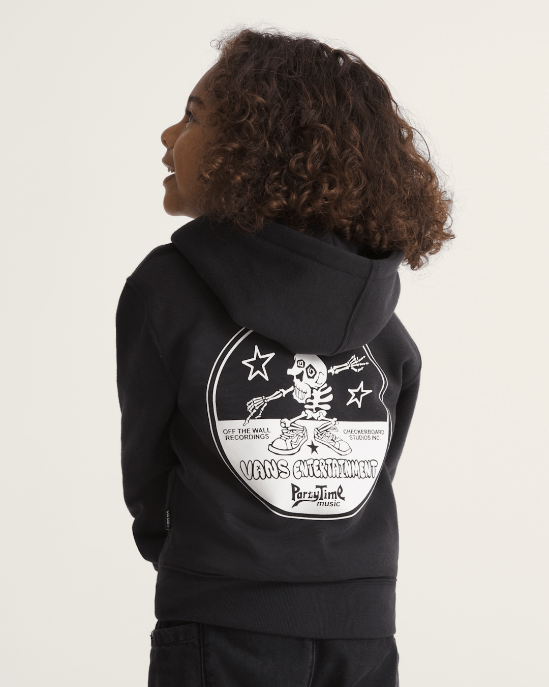 Vans Little Kids Vans Entertainment Zip Hoodie in Black