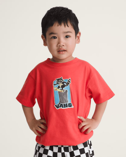 Vans Little Kids Little Kids Trash Tricks T-Shirt in Crimson Haze