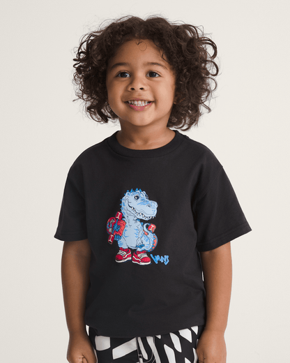 Vans Little Kids Prehistoric Skater T-Shirt in Black