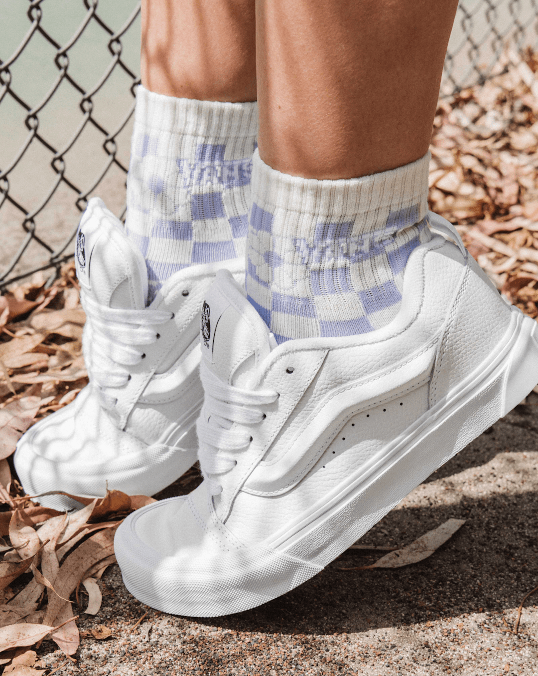 Vans Knu Skool Shoe in True White