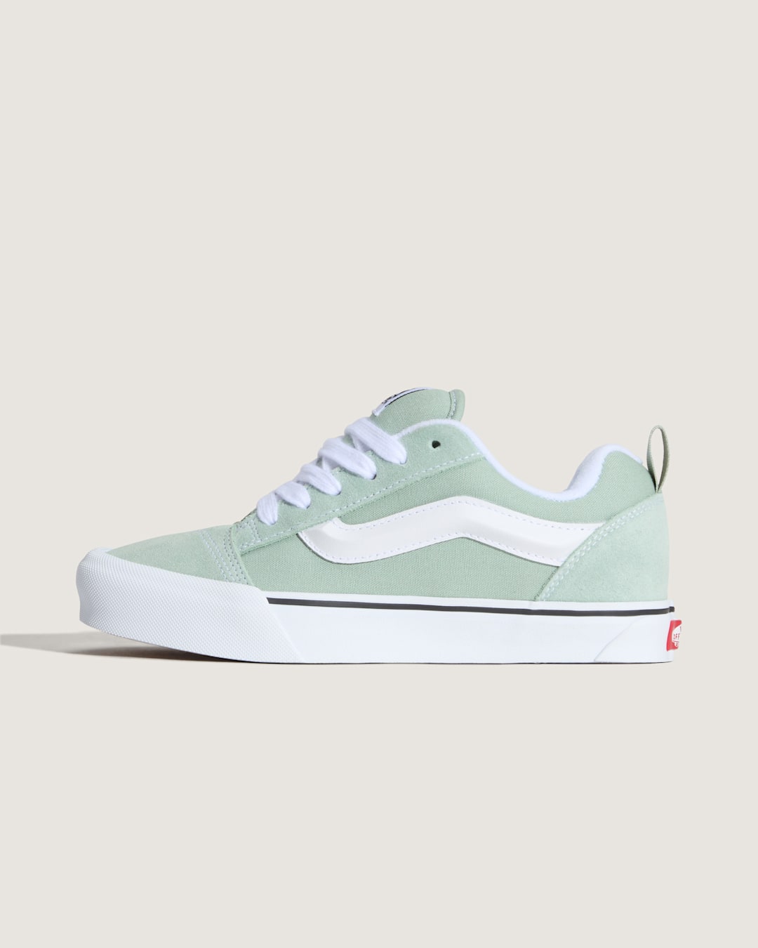 Vans Knu Skool Shoe in Grey Olive Green