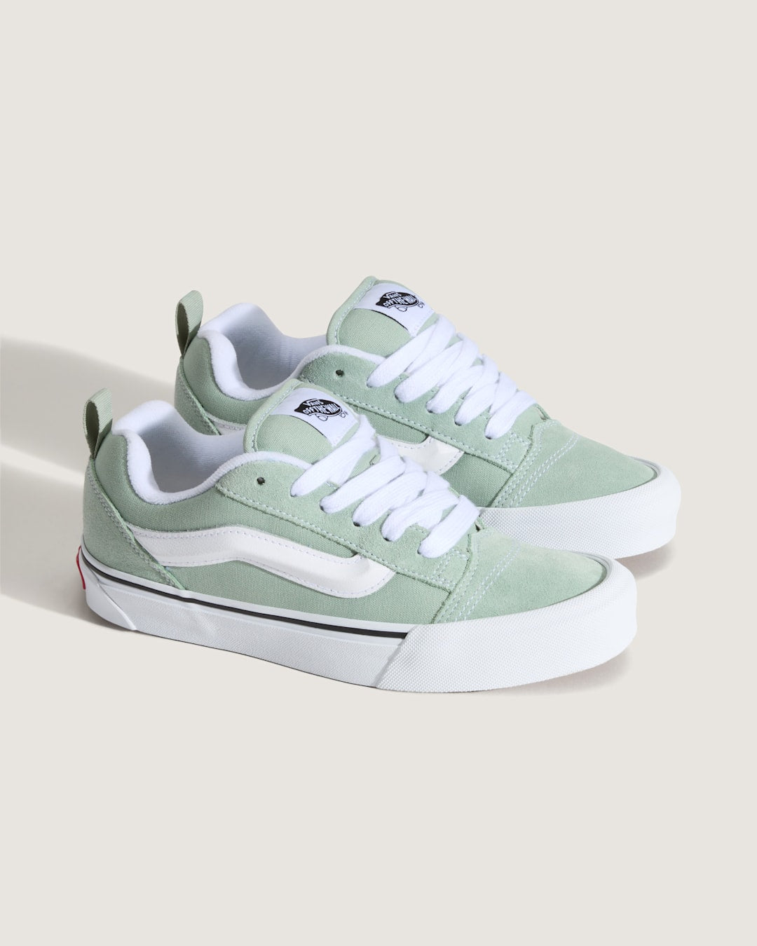Vans Knu Skool Shoe in Grey Olive Green
