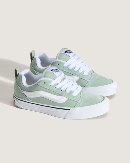 Vans Knu Skool Shoe in Grey Olive Green