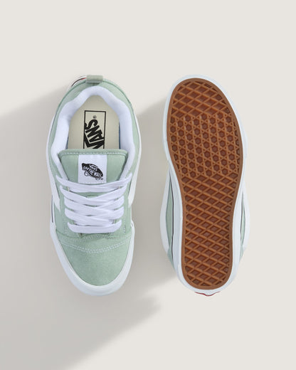 Vans Knu Skool Shoe in Grey Olive Green