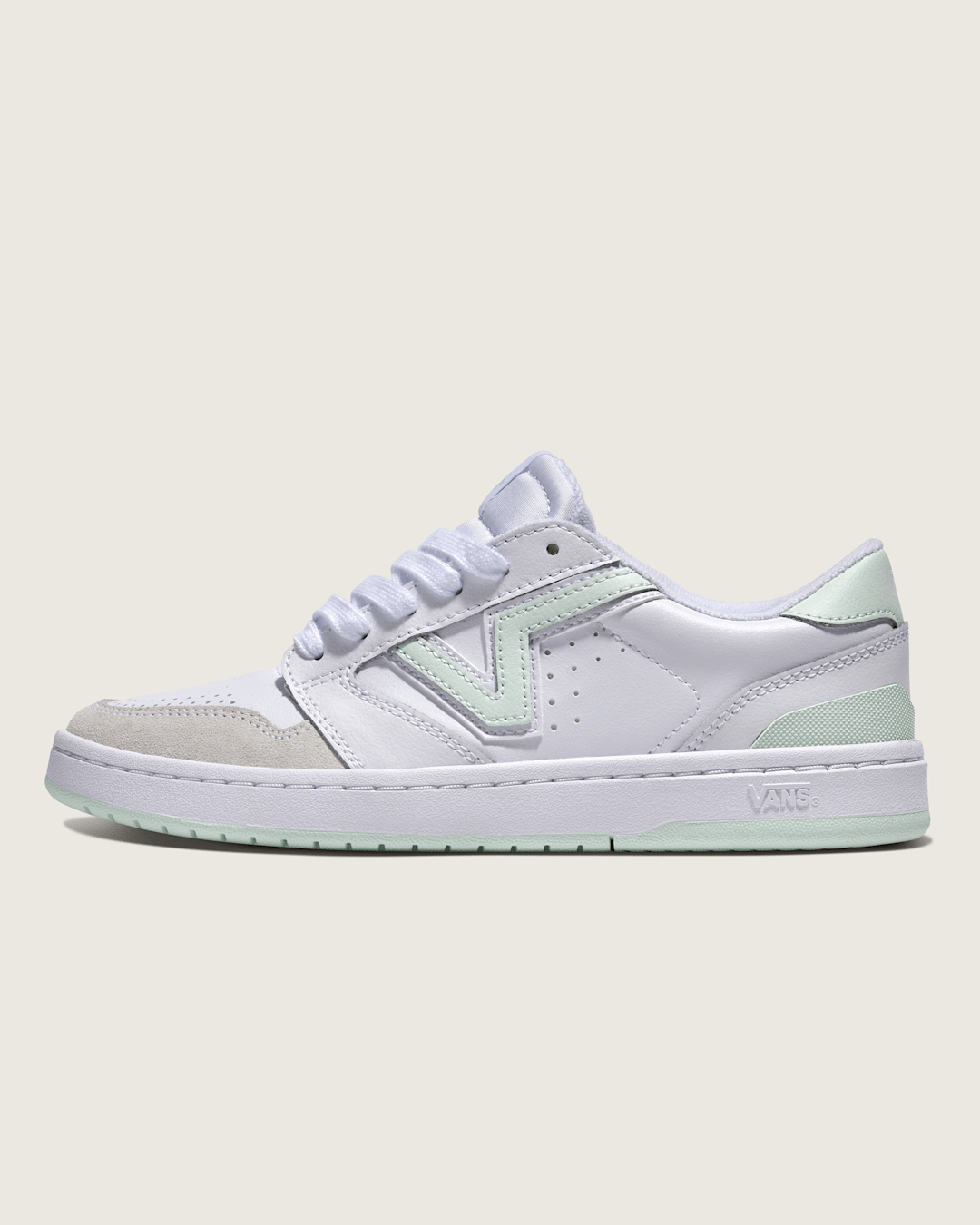Vans Lowland 2.0 Shoe in White / Mint Green