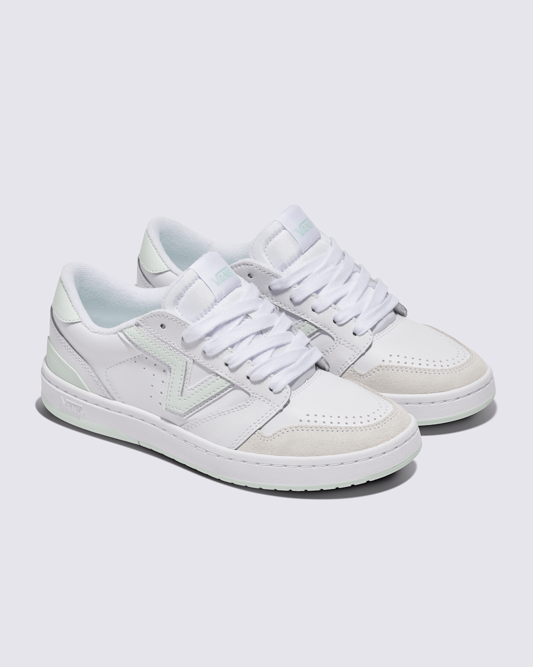 Vans Lowland 2.0 Shoe in White / Mint Green