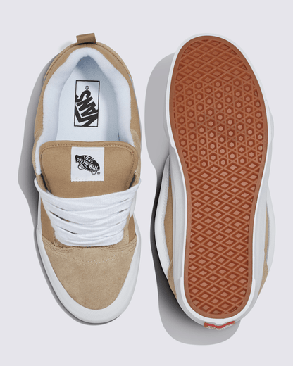 Vans Knu Skool Shoe in Khaki Brown