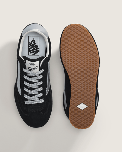 Vans Super Lowpro Shoe in Black / Silver Grey
