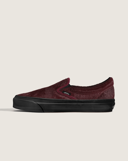 Vans Premium Classic Slip-On Shoe in Burgundy Red