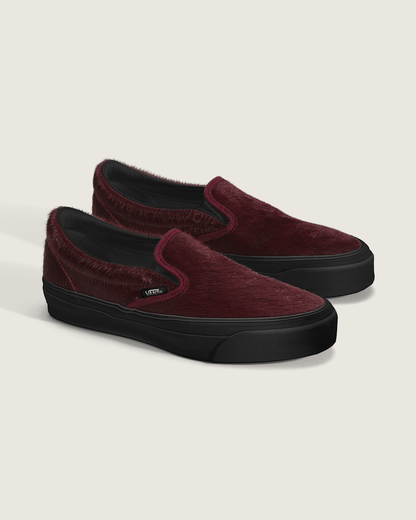 Vans Premium Classic Slip-On Shoe in Burgundy Red