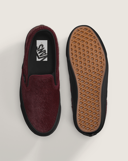 Vans Premium Classic Slip-On Shoe in Burgundy Red
