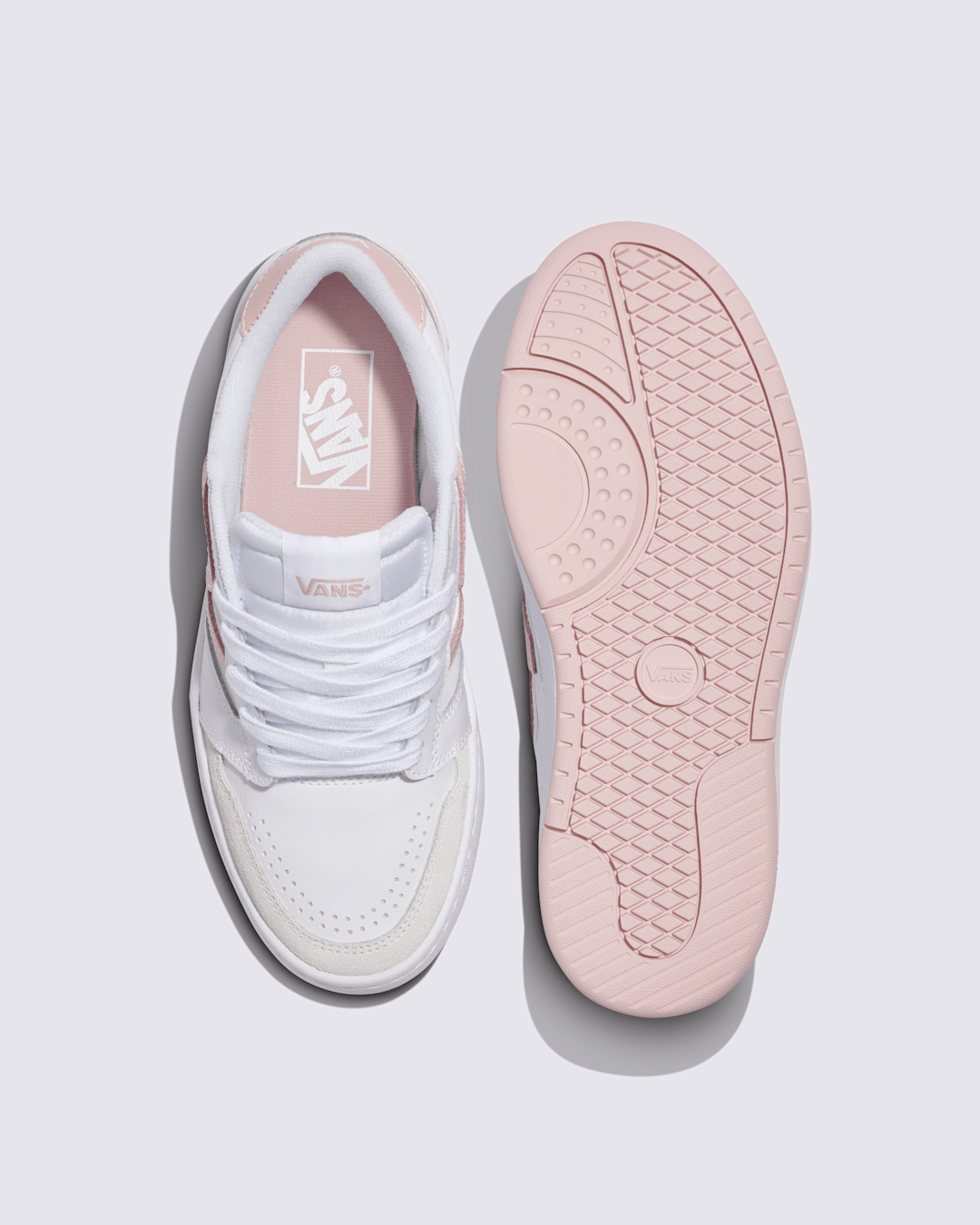 Vans Lowland 2.0 Shoe in White / Sepia Rose Pink