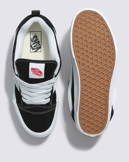 Vans Knu Stack Shoe in Black / True White