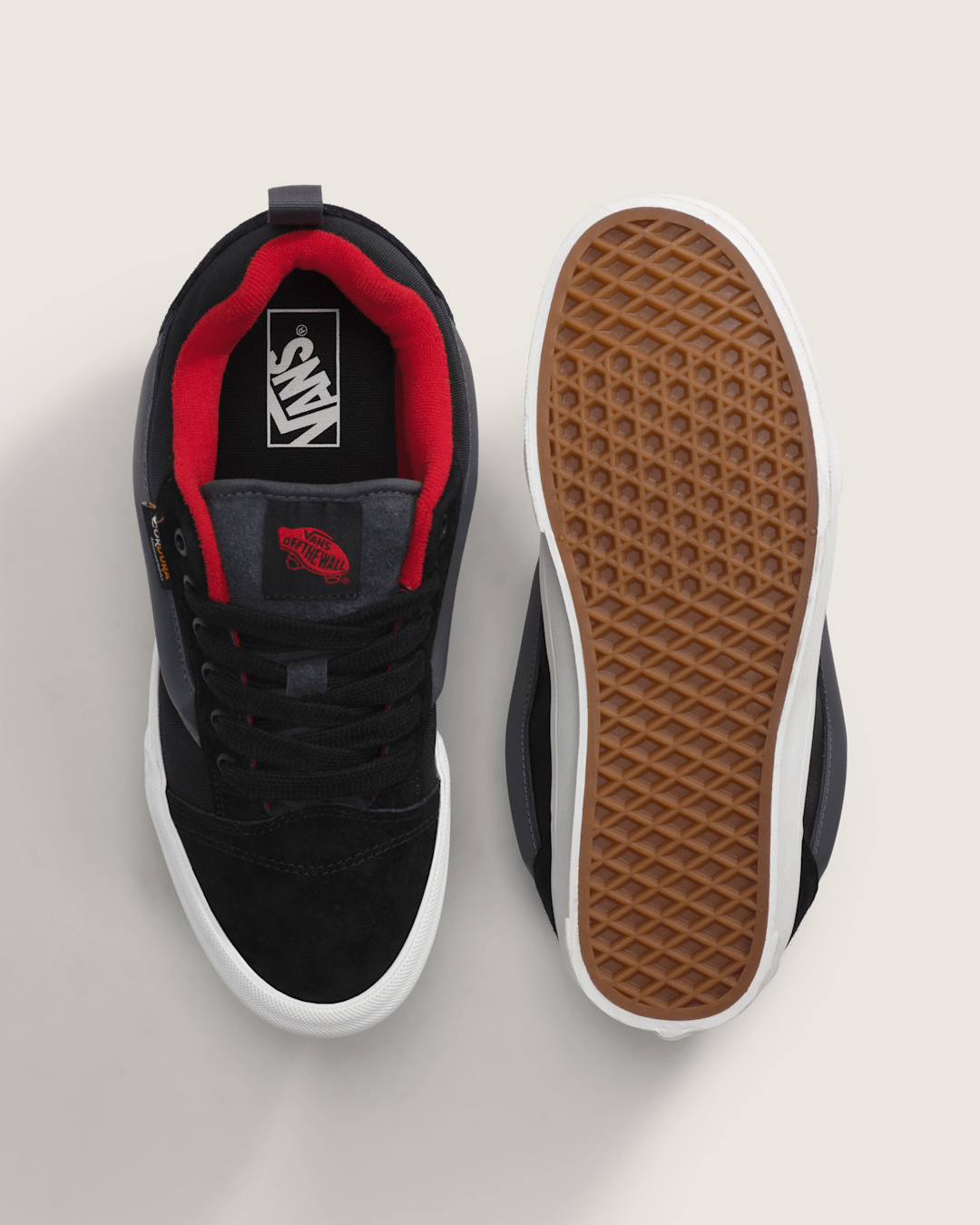 Vans Knu Skool Cordura Shoe in Black / Grey