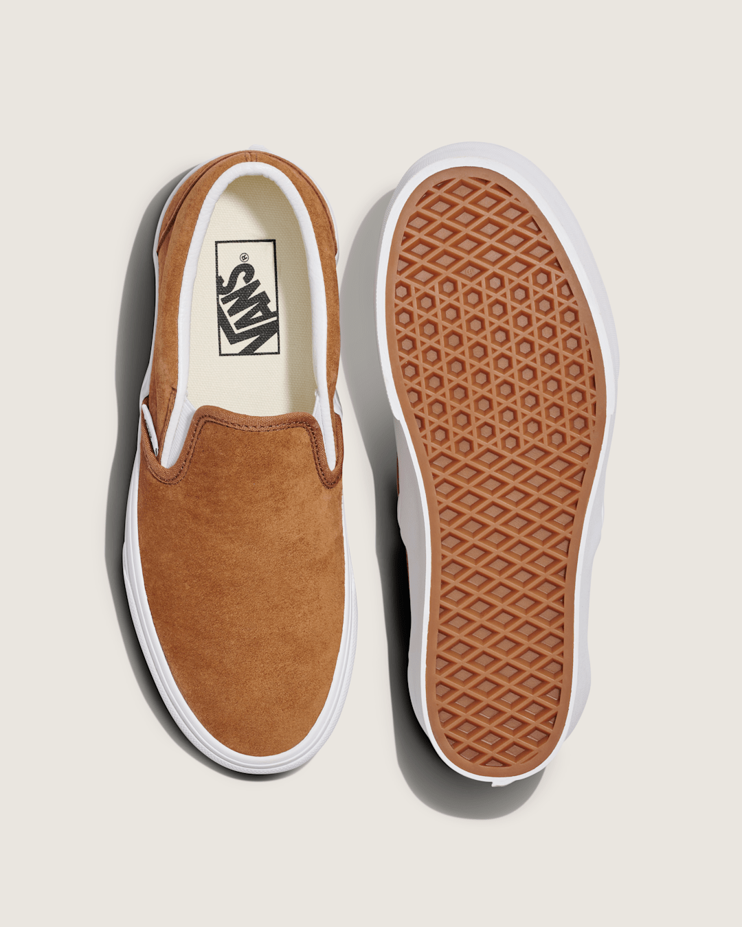 Vans Classic Slip-On Platform Shoe in Chipmunk Brown